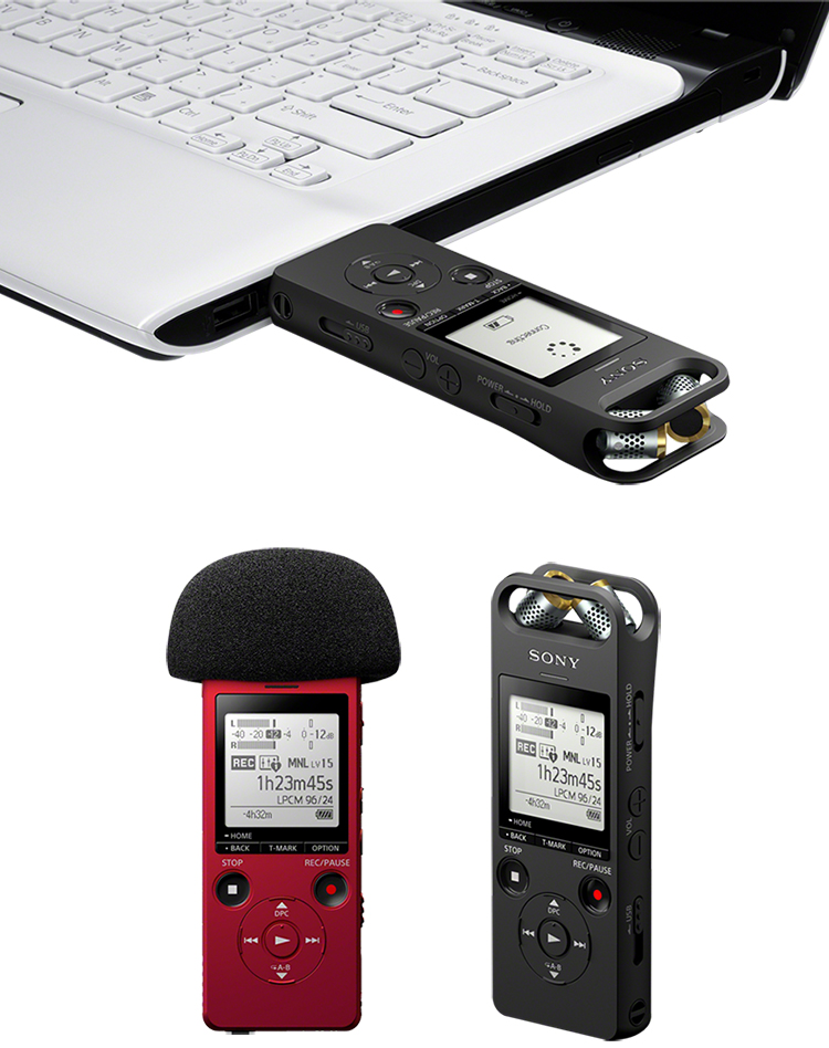 索尼（SONY）ICD-SX2000 Hi-Res 高解析度立体声数码录音棒_录音笔 三向麦克风 16GB大容量（黑）【1650.0】