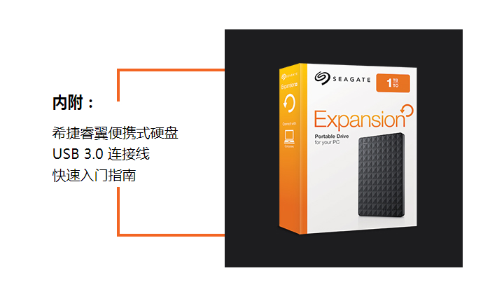 希捷（Seagate）2TB USB3.0移动硬盘 Expansion 睿翼 2.5英寸黑钻版 商务时尚 高速 经典黑 (STEA2000400)【629.0】