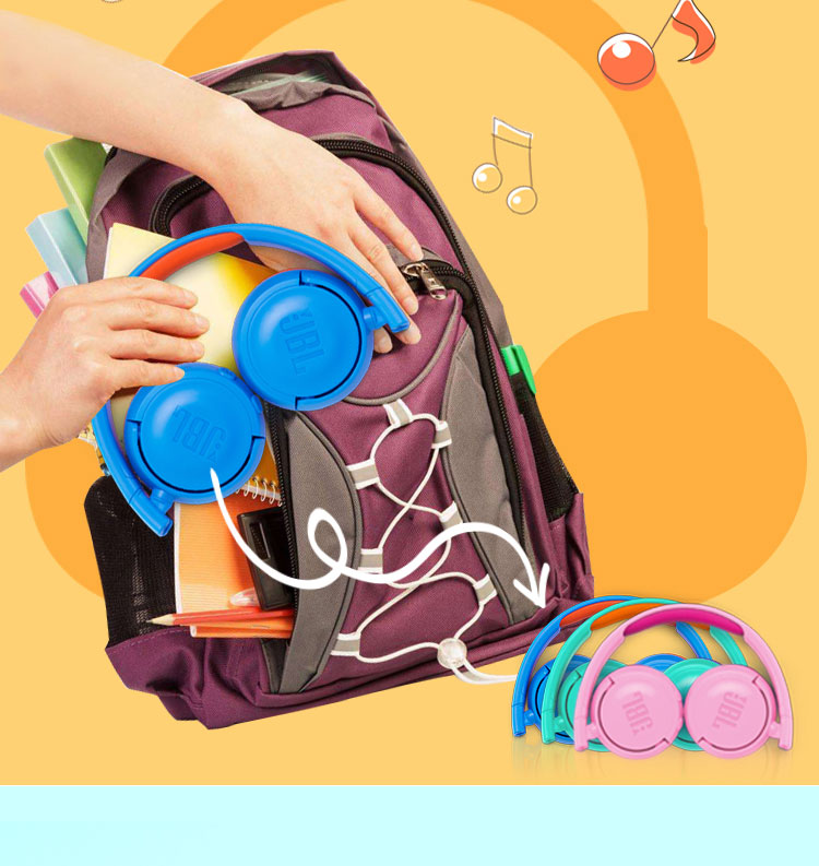 JBL JR300BT 头戴式无线青少年耳机 无线蓝牙耳麦 护耳学生耳机 低分贝儿童耳机【319.0】