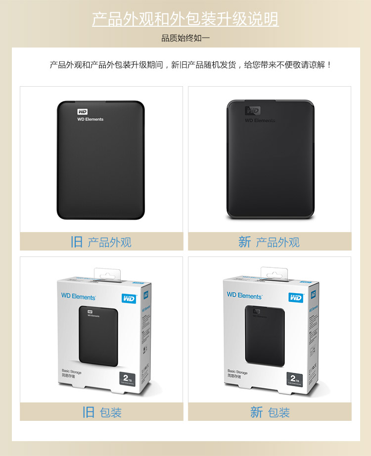 西部数据(WD)2TB USB3.0移动硬盘Elements 新元素系列2.5英寸(稳定耐用 海量存储)【529.0】
