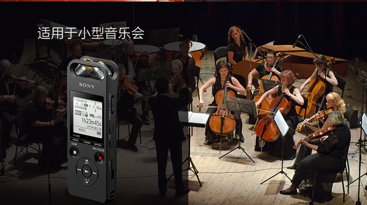 索尼（SONY）ICD-SX2000 Hi-Res 高解析度立体声数码录音棒_录音笔 三向麦克风 16GB大容量（黑）【1650.0】