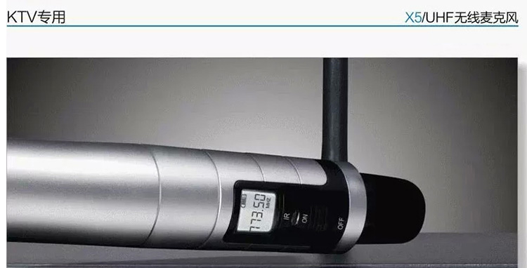 得胜（TAKSTAR） X5 U段无线话筒一拖二充电麦克风家用K歌演出会议主持麦克风 黑色_银色【1388.0】