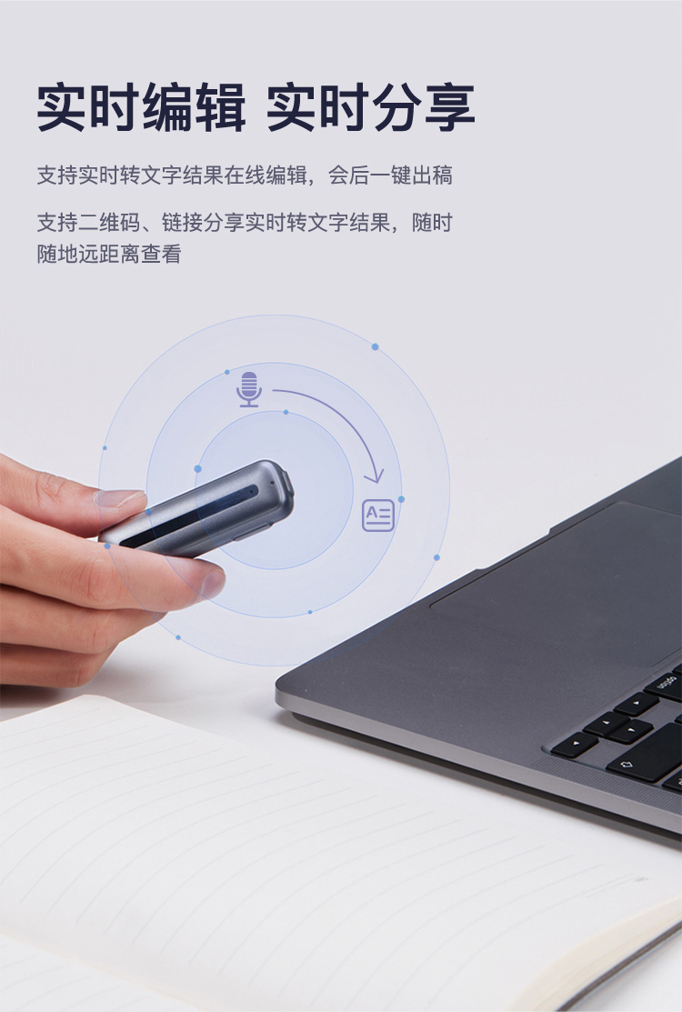 科大讯飞 录音笔 B1 32G 随身降噪转文字职场长续航商务会议记录【390.0】