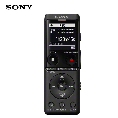SONY索尼录音笔ICD-UX570F 4GB 黑色 智能降噪升级款 专业线性录音棒 商务学习采访支持内录【888.0】