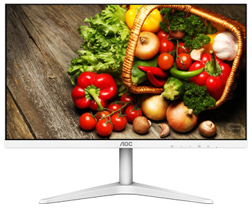 AOC 27B1H_WW白色 27寸液晶显示器 IPS屏 不闪屏 爱眼更健康 HDMI+VGA【799.0】